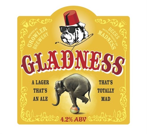 CS Labels Gladness beer AR