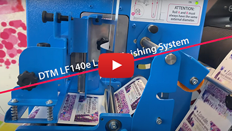 DTM LF140e Label Finishing System