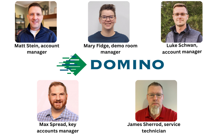 Domino appoints new members to sales and service teams