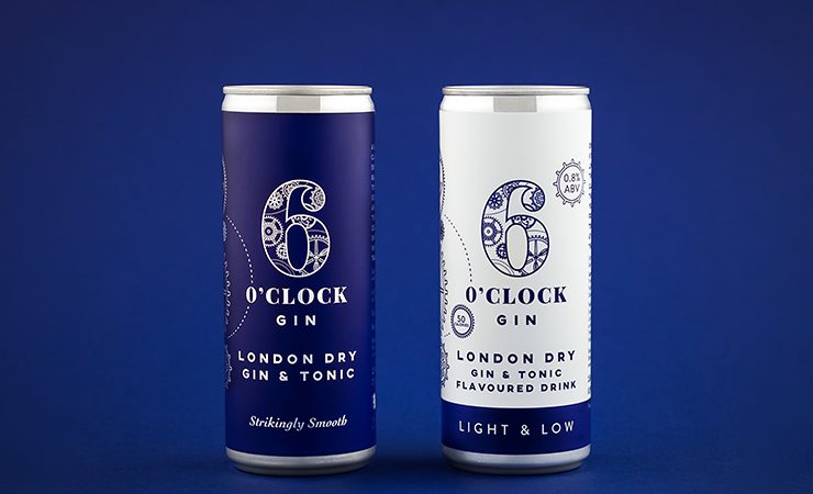 6 O'clock Gin cans Amberley