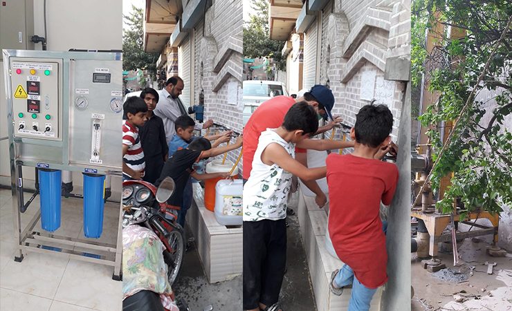 AA Labels water well in Lahore