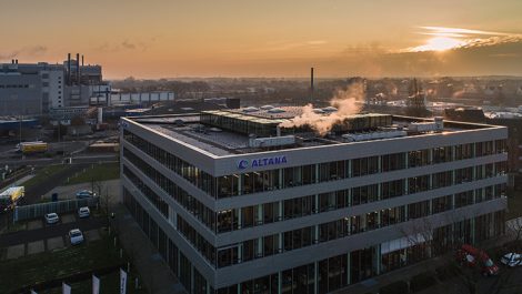 Altana HQ at dusk