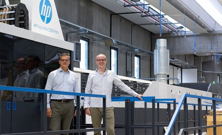 Marco and Giovanni Barichello with the HP PageWide C550