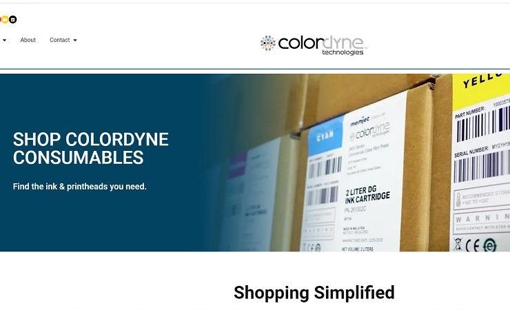 Colordyne e-commerce webste