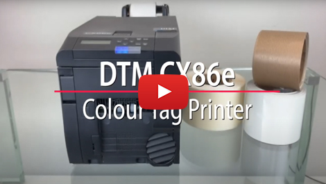 DTM - CX86e Colour Tag Printer for medium runs and POS applications