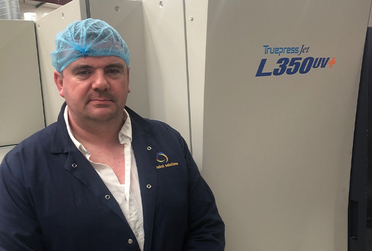 David Hedley and the Screen Truepress Jet L350UV+