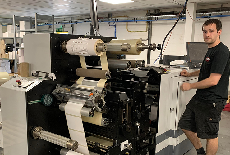 Jtape installs mark andy digital one digital labels packaging