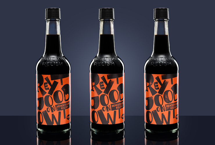Limited edition Henderson's Relish bottles
