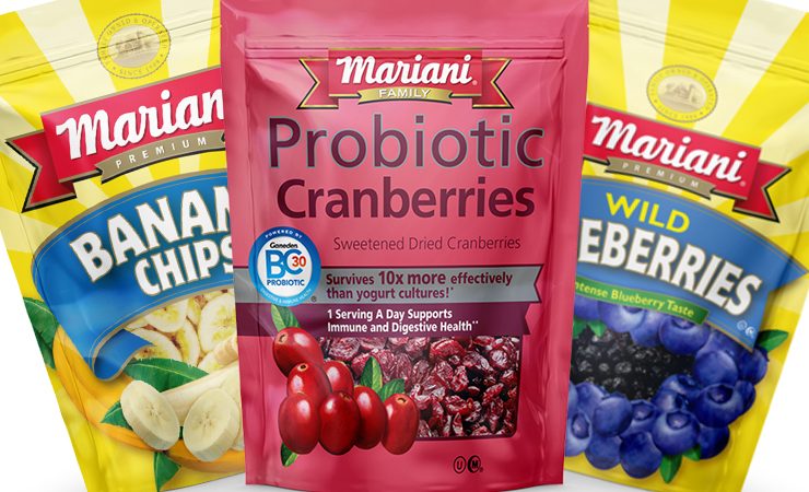 Mariani dried fruit packaging