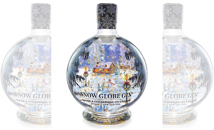 Snow Globe gin shrink sleeve Berkshire Labels