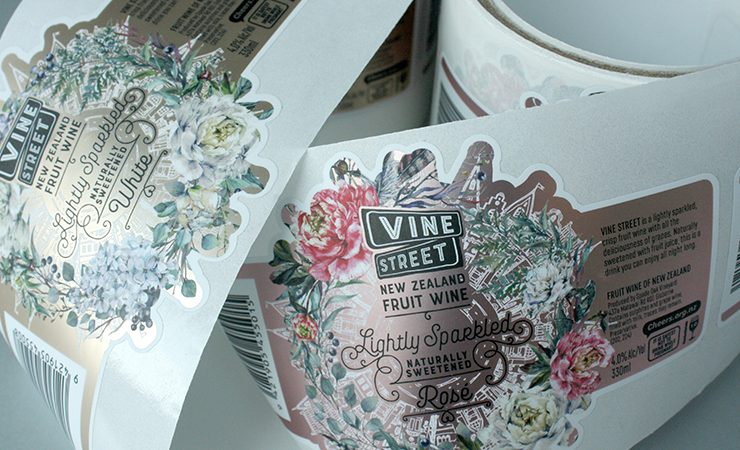 Sora Vine Street wine labels