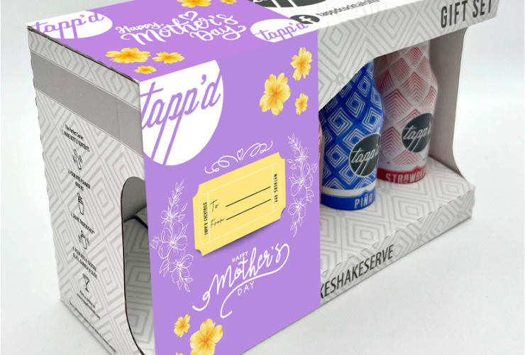 Tapp'd Cocktails gift set packaging