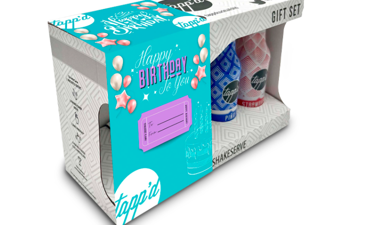 Tapp'd Cocktails gift set packaging