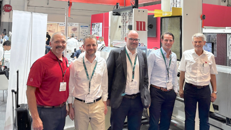 Martin automatic and customer Kramer Druck at Labelexpo Europe 2023