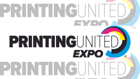 Printing United Expo mirrored logo