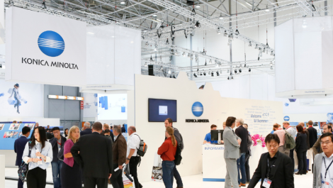 Konica Minolta stand at drupa 2016