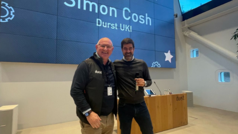 Simon Cosh named top performing sales person for labels in 2023 at Durst