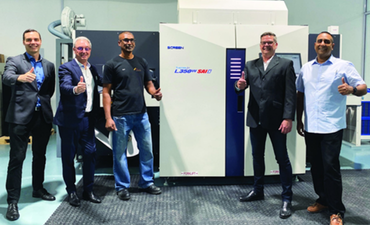 Avvo has installed a Screen Truepress Jet L350UV SAI S machine