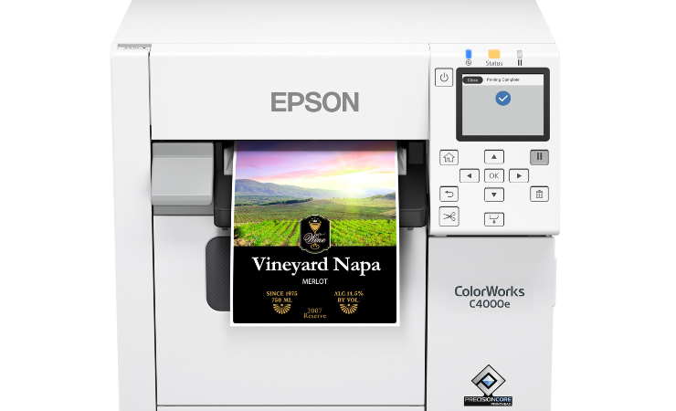 Epson C4000 colour label printer