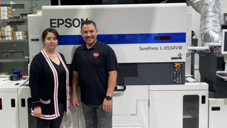 Pacer prints 3m labels a month on its Epson SurePress