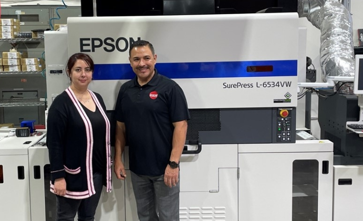 Pacer prints 3m labels a month on its Epson SurePress