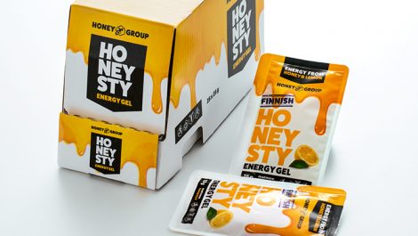 V-Shapes honey sachet sample