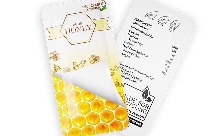 V-Shapes singe dose honey sachet