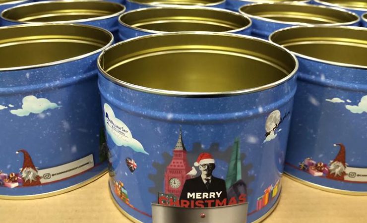 William Say Christmas tins