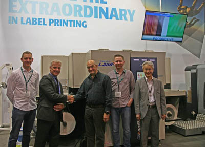 Hine Labels installs low migration Screen press