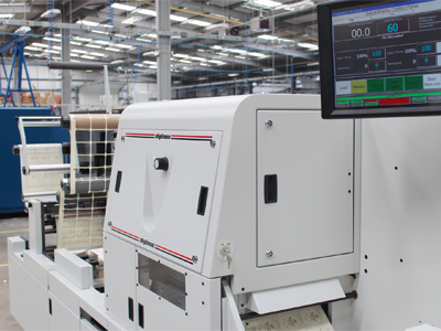 Die-cutting digital labels