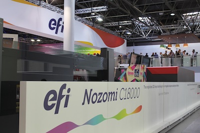 First beta installation of EFI Nozomi corrugated press announced