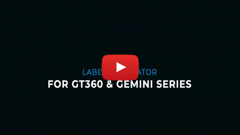 Label on labels device for CARTES GT360 e GEMINI Series